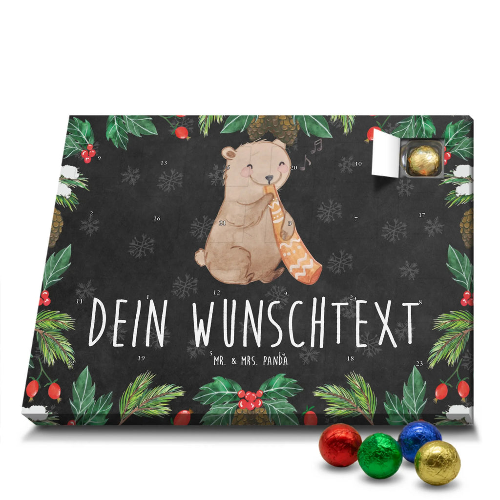 Adventskalender mit Namen Bär Didgeridoo Personalisierter Adventskalender, Adventskalender mit Namen, Musikliebhaber, Instrumente, Geschenke Musiker, Australien, Bär, Pfeife, Aborigines, Blasinstrument