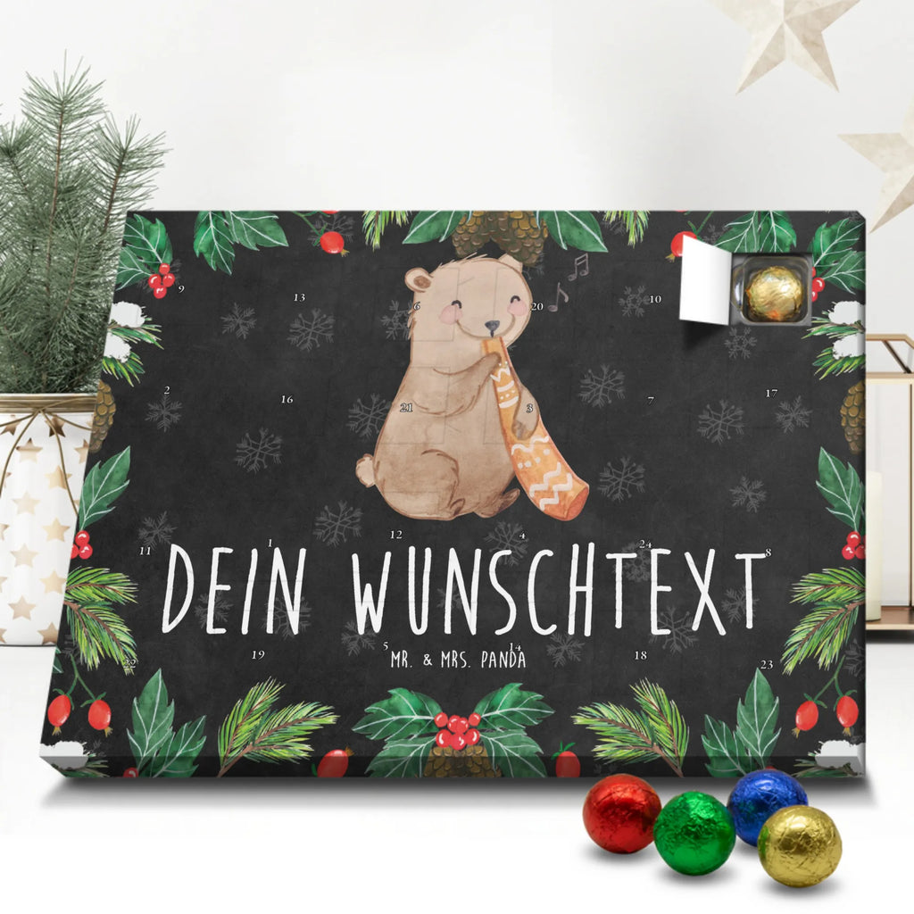 Adventskalender mit Namen Bär Didgeridoo Personalisierter Adventskalender, Adventskalender mit Namen, Musikliebhaber, Instrumente, Geschenke Musiker, Australien, Bär, Pfeife, Aborigines, Blasinstrument