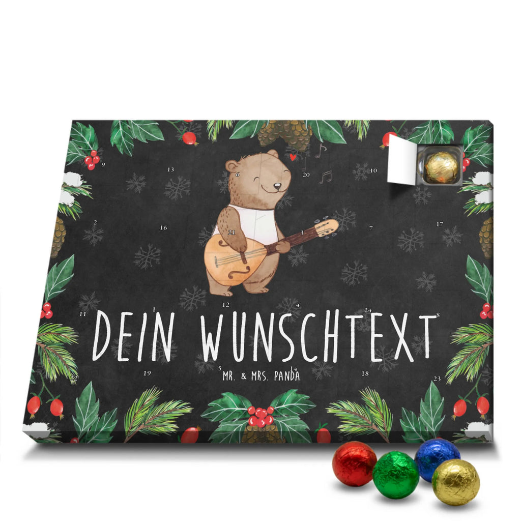 Adventskalender mit Namen Bär Mandoline Personalisierter Adventskalender, Adventskalender mit Namen, Musikliebhaber, Instrumente, Geschenke Musiker, Saiteninstrument, Bär, Zupfinstrument, Barock, Mandoline, Klassik