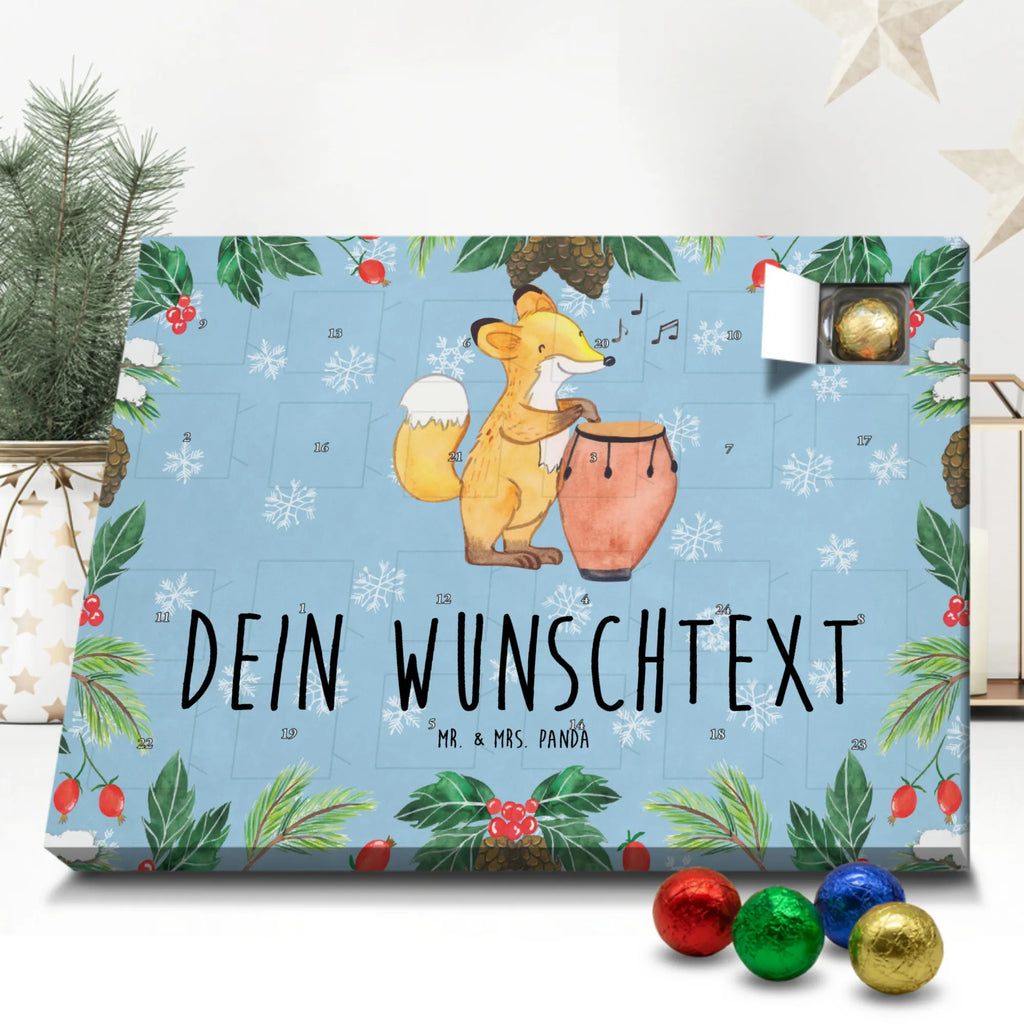 Adventskalender mit Namen Fuchs Congas Adventskalender mit Namen, Personalisierter Adventskalender, Musikliebhaber, Geschenke Musiker, Instrumente, Tanzmusik, Rhythmus, Trommel, Congas, Fuchs