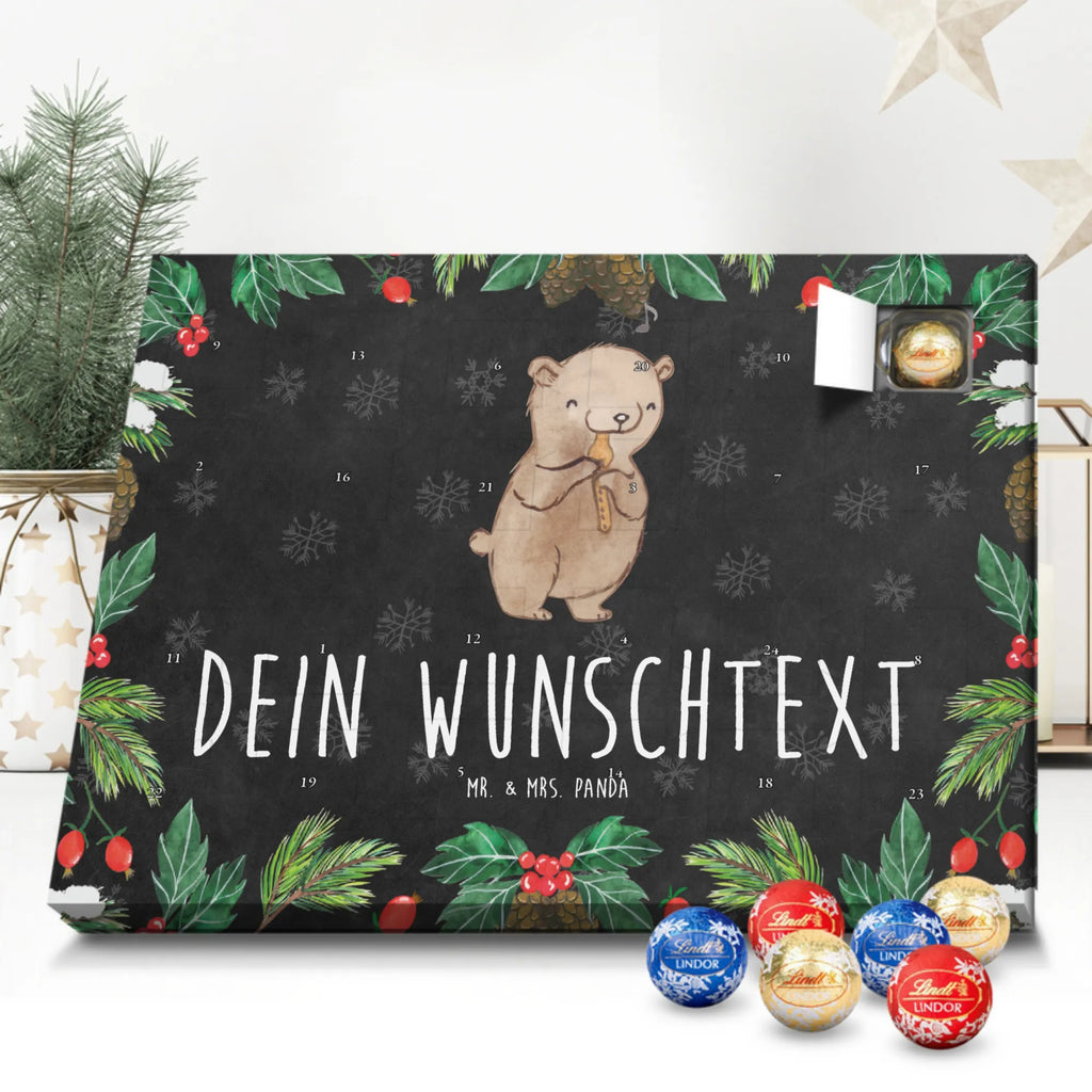 Personalisierter Schoko Adventskalender Bär Blockflöte Personalisierter Adventskalender, Adventskalender mit Namen, Geschenke Musiker, Musikliebhaber, Instrumente, Blasinstrument, Ensemble, Blockflöte, Früherziehung, Bär, Flöte
