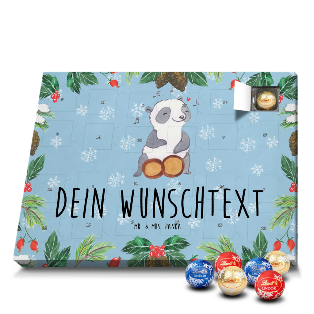 Adventskalender mit Namen Panda Bongos Adventskalender mit Namen, Personalisierter Adventskalender, Musikliebhaber, Geschenke Musiker, Instrumente, Kuba, Panda, Trommel, Bongo, Rhythmus