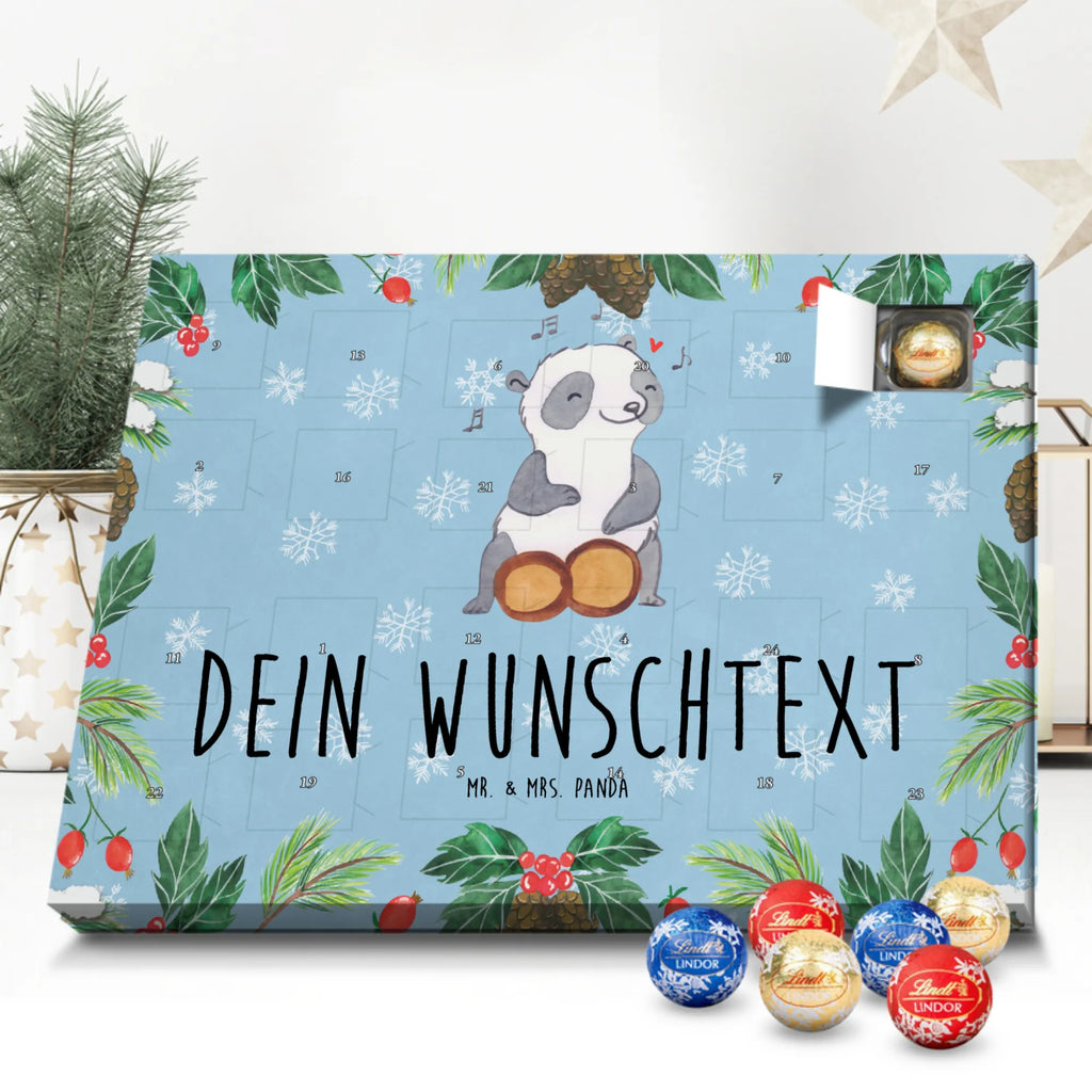 Adventskalender mit Namen Panda Bongos Adventskalender mit Namen, Personalisierter Adventskalender, Musikliebhaber, Geschenke Musiker, Instrumente, Kuba, Panda, Trommel, Bongo, Rhythmus