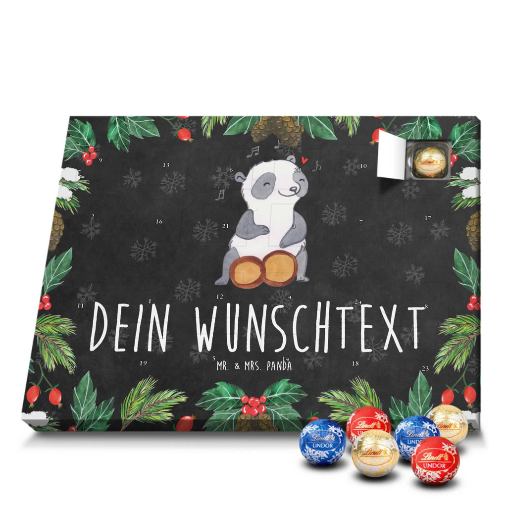 Adventskalender mit Namen Panda Bongos Adventskalender mit Namen, Personalisierter Adventskalender, Musikliebhaber, Geschenke Musiker, Instrumente, Kuba, Panda, Trommel, Bongo, Rhythmus