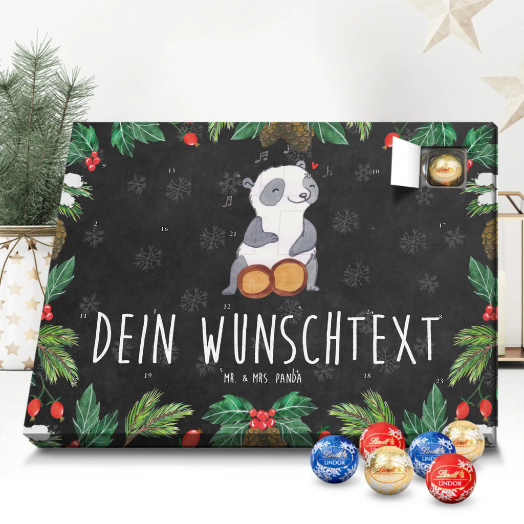 Adventskalender mit Namen Panda Bongos Adventskalender mit Namen, Personalisierter Adventskalender, Musikliebhaber, Geschenke Musiker, Instrumente, Kuba, Panda, Trommel, Bongo, Rhythmus