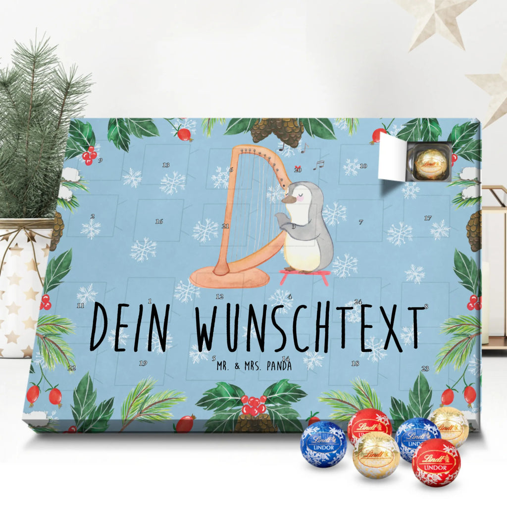 Adventskalender mit Namen Pinguin Harfe Personalisierter Adventskalender, Adventskalender mit Namen, Instrumente, Geschenke Musiker, Musikliebhaber, Konzertharfe, Hochzeit, Saiteninstrument, Harfe, Klassik, Pinguin, Zupfinstrument
