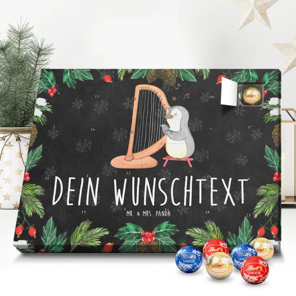 Adventskalender mit Namen Pinguin Harfe Personalisierter Adventskalender, Adventskalender mit Namen, Instrumente, Geschenke Musiker, Musikliebhaber, Konzertharfe, Hochzeit, Saiteninstrument, Harfe, Klassik, Pinguin, Zupfinstrument
