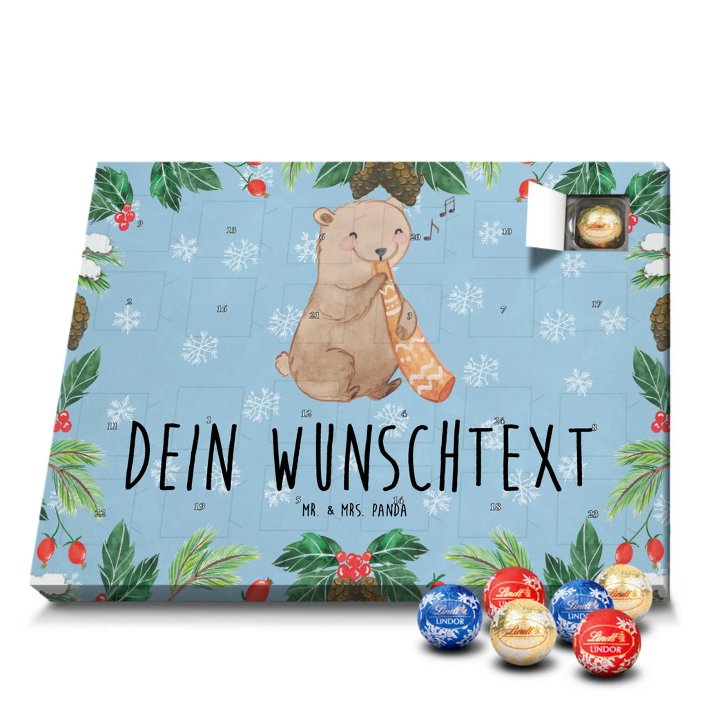Adventskalender mit Namen Bär Didgeridoo Personalisierter Adventskalender, Adventskalender mit Namen, Musikliebhaber, Instrumente, Geschenke Musiker, Australien, Bär, Pfeife, Aborigines, Blasinstrument