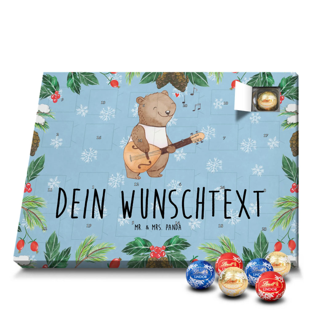 Adventskalender mit Namen Bär Mandoline Personalisierter Adventskalender, Adventskalender mit Namen, Musikliebhaber, Instrumente, Geschenke Musiker, Saiteninstrument, Bär, Zupfinstrument, Barock, Mandoline, Klassik