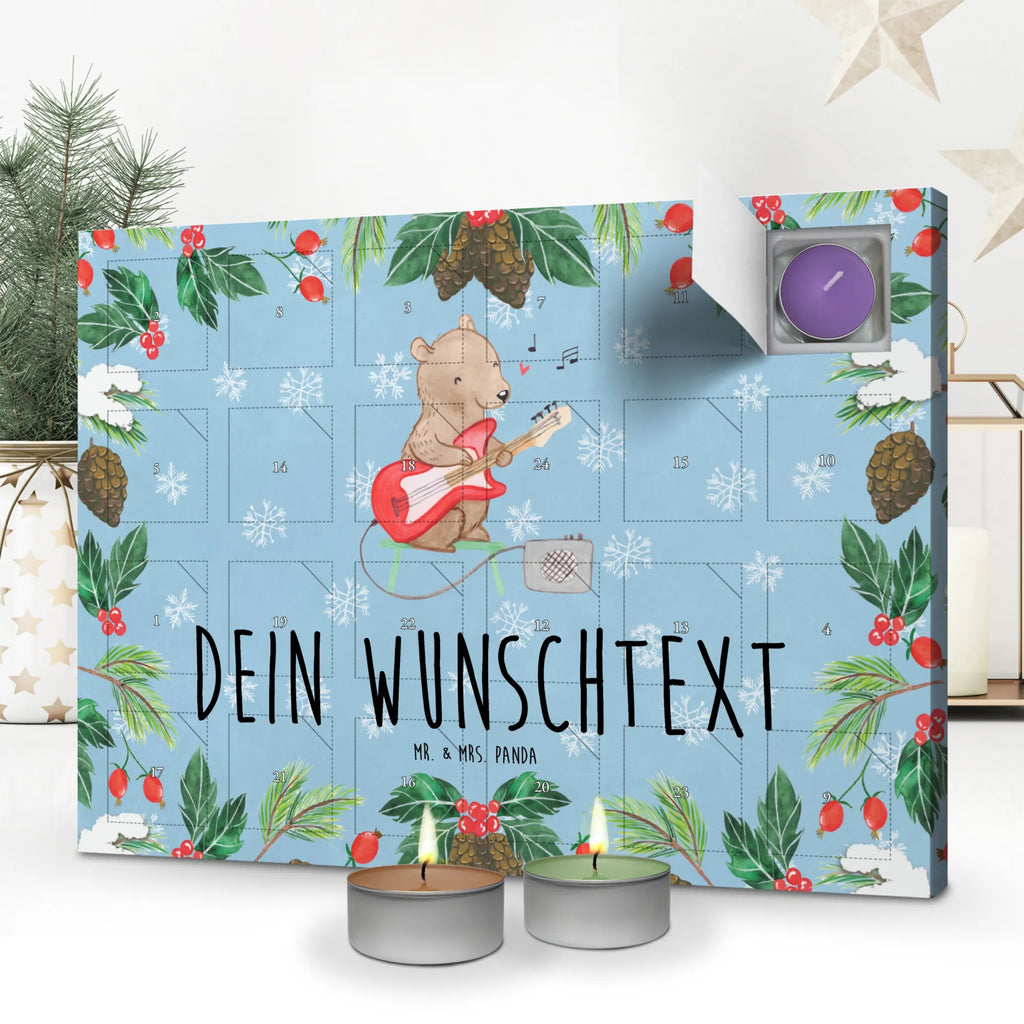 Personalisierter Duftkerzen Adventskalender Bär E-Gitarre Personalisierter Duftkerzen Adventskalender, Instrumente, Geschenke Musiker, Musikliebhaber, Bär, Verstärker, Band, Gitarre, E-Gitarre, Solo