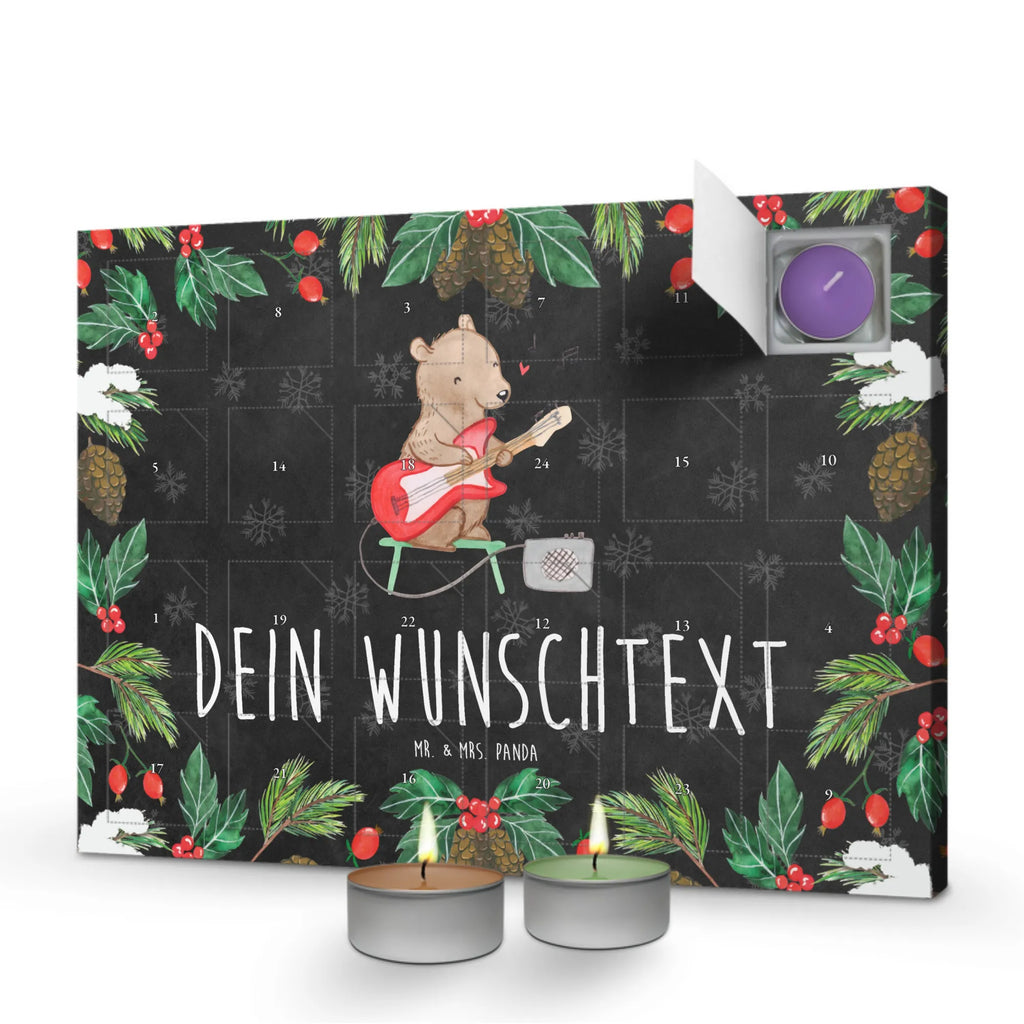 Personalisierter Duftkerzen Adventskalender Bär E-Gitarre Personalisierter Duftkerzen Adventskalender, Instrumente, Geschenke Musiker, Musikliebhaber, Bär, Verstärker, Band, Gitarre, E-Gitarre, Solo