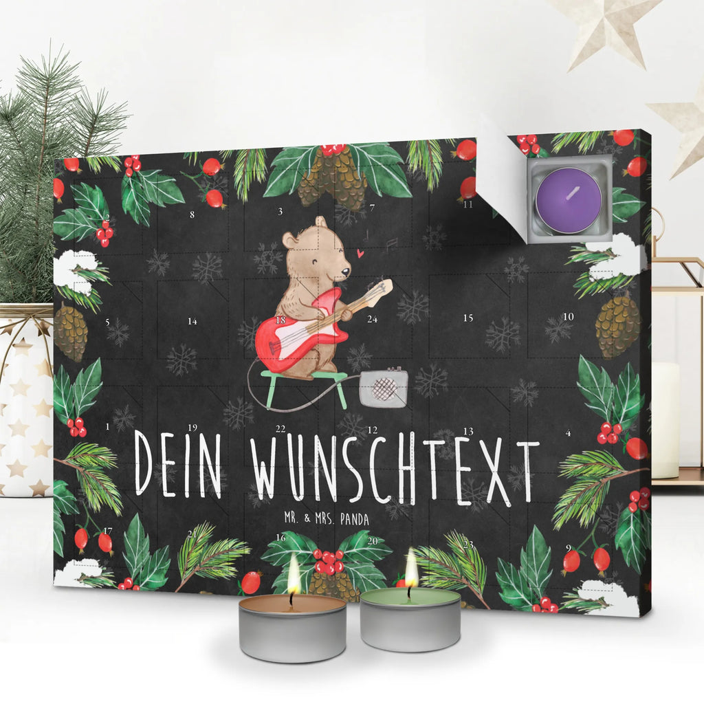 Personalisierter Duftkerzen Adventskalender Bär E-Gitarre Personalisierter Duftkerzen Adventskalender, Instrumente, Geschenke Musiker, Musikliebhaber, Bär, Verstärker, Band, Gitarre, E-Gitarre, Solo