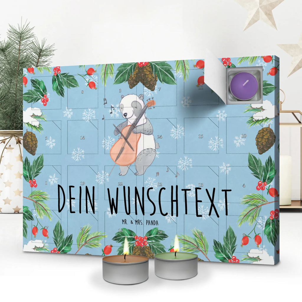 Personalisierter Duftkerzen Adventskalender Panda Cello Personalisierter Duftkerzen Adventskalender, Instrumente, Geschenke Musiker, Musikliebhaber, Bogen, Klassik, Kammermusik, Saiteninstrument, Orchester, Cello, Panda, Barock, Streicher