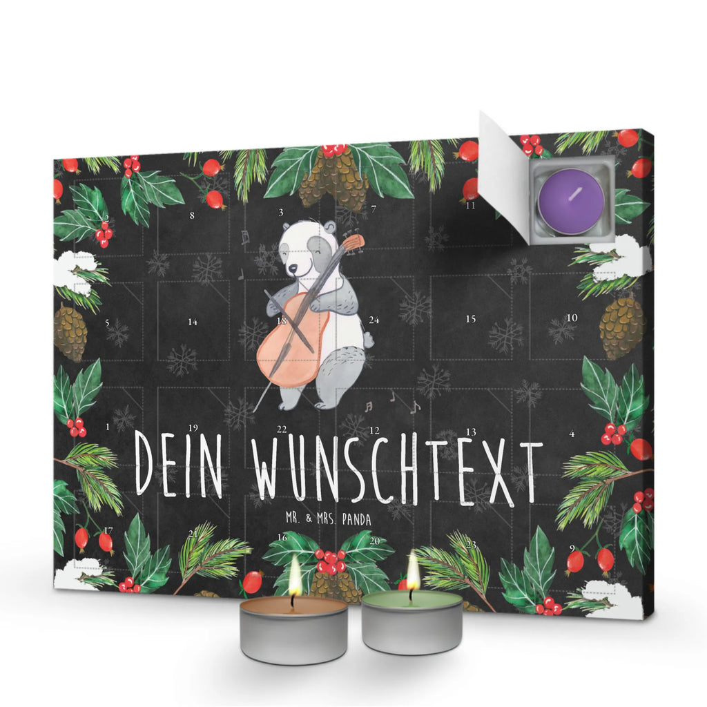 Personalisierter Duftkerzen Adventskalender Panda Cello Personalisierter Duftkerzen Adventskalender, Instrumente, Geschenke Musiker, Musikliebhaber, Bogen, Klassik, Kammermusik, Saiteninstrument, Orchester, Cello, Panda, Barock, Streicher