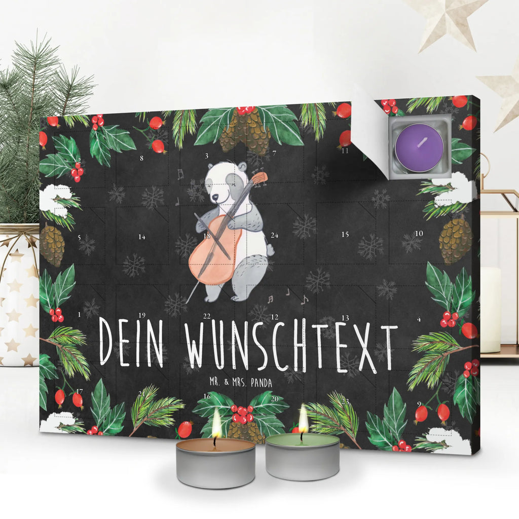 Personalisierter Duftkerzen Adventskalender Panda Cello Personalisierter Duftkerzen Adventskalender, Instrumente, Geschenke Musiker, Musikliebhaber, Bogen, Klassik, Kammermusik, Saiteninstrument, Orchester, Cello, Panda, Barock, Streicher