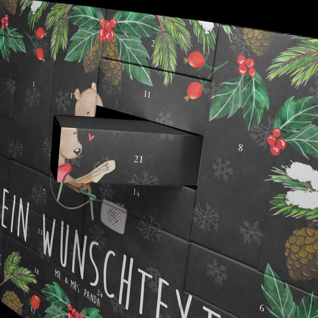  Niedźwiedź e-gitara Befüllbarer Adventskalender, Adventskalender Zum Selbst Befüllen, Instrumente, Geschenke Musiker, Musikliebhaber, Bär, Verstärker, Solo, E-Gitarre, Gitarre, Band