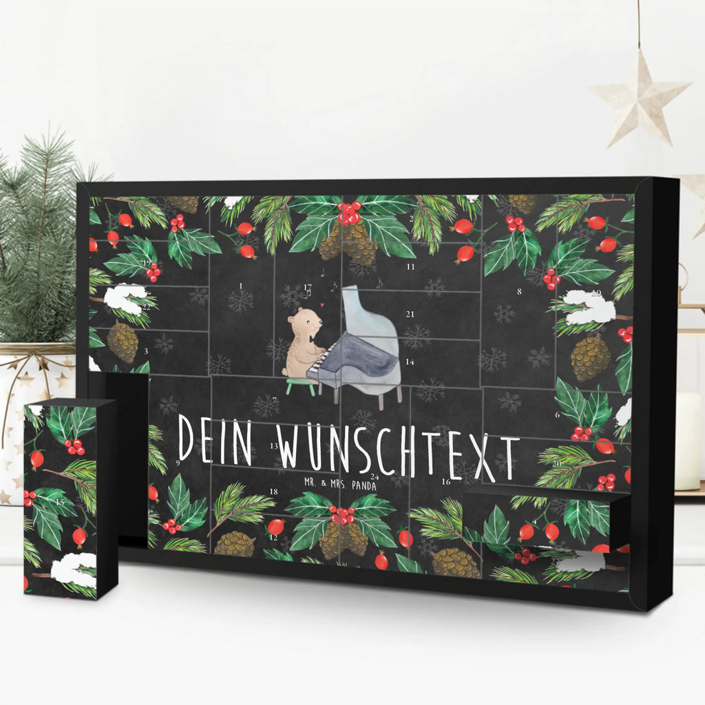 Personalisierter Befüllbarer Adventskalender Bär Klavier Befüllbarer Adventskalender, Adventskalender Zum Selbst Befüllen, Instrumente, Geschenke Musiker, Musikliebhaber, Klavier, Klassik, Bär, Pianist, Flügel, Konzert