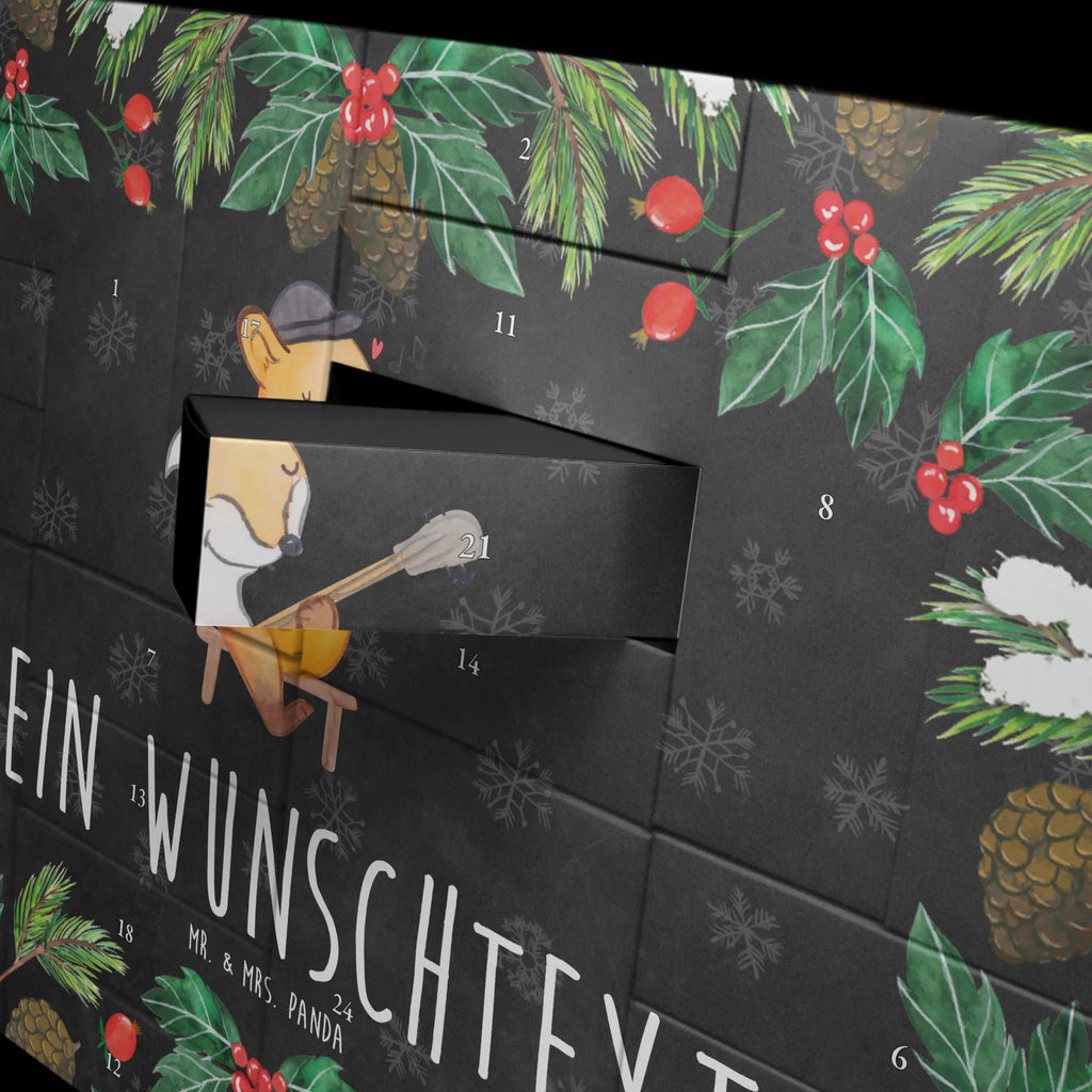 Personalisierter Befüllbarer Adventskalender Fuchs Banjo Befüllbarer Adventskalender, Adventskalender Zum Selbst Befüllen, Instrumente, Geschenke Musiker, Musikliebhaber, Fuchs, Akustik, Saiteninstrument, Banjo, Laute, Zupfinstrument