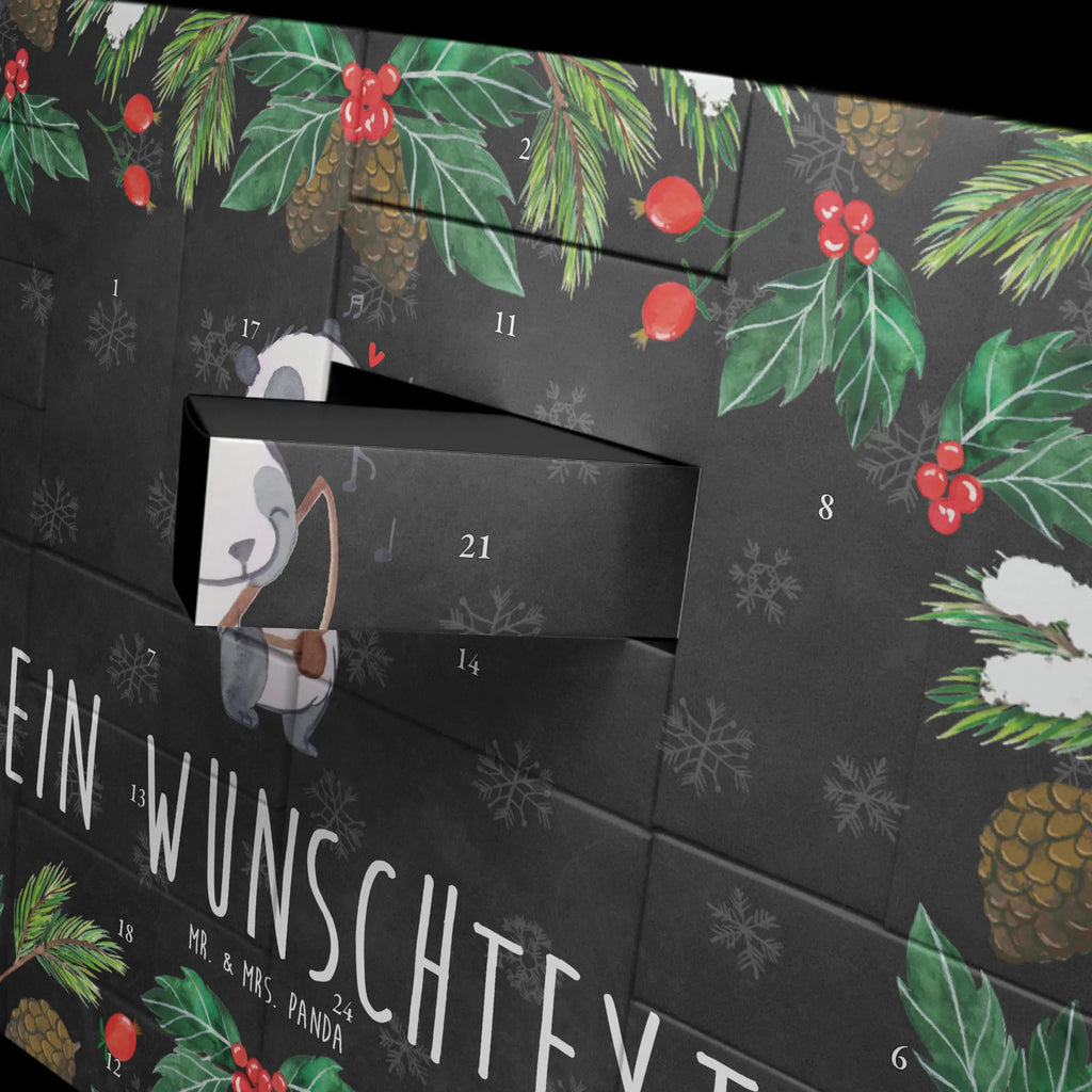 Personalisierter Befüllbarer Adventskalender Panda Berimbau Adventskalender Zum Selbst Befüllen, Befüllbarer Adventskalender, Instrumente, Geschenke Musiker, Musikliebhaber, Capoeira, Berimbau, Traditionsmusik, Brasilien, Maultrommel, Panda