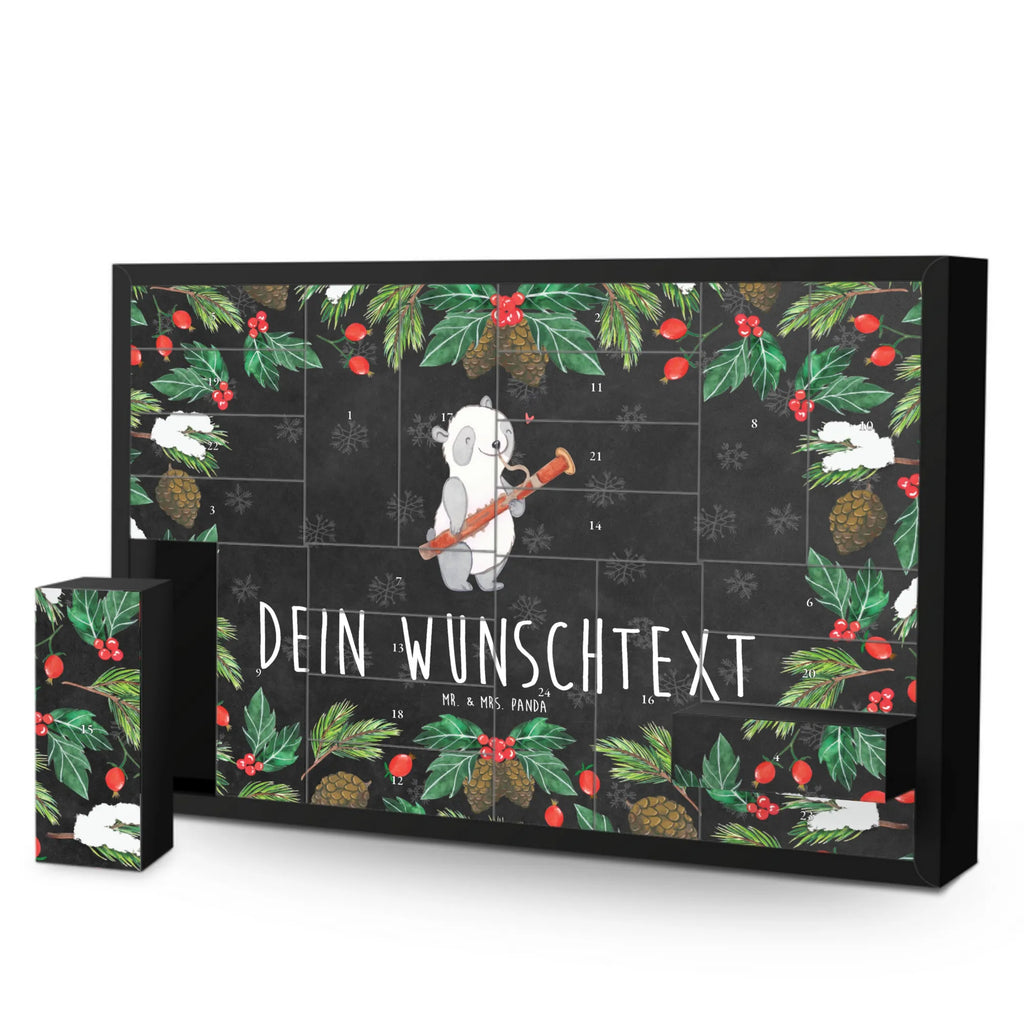  Panda bassoon Adventskalender Zum Selbst Befüllen, Befüllbarer Adventskalender, Instrumente, Geschenke Musiker, Musikliebhaber, Holzblasinstrument, Kammermusik, Fagott, Panda, Klassik, Orchester
