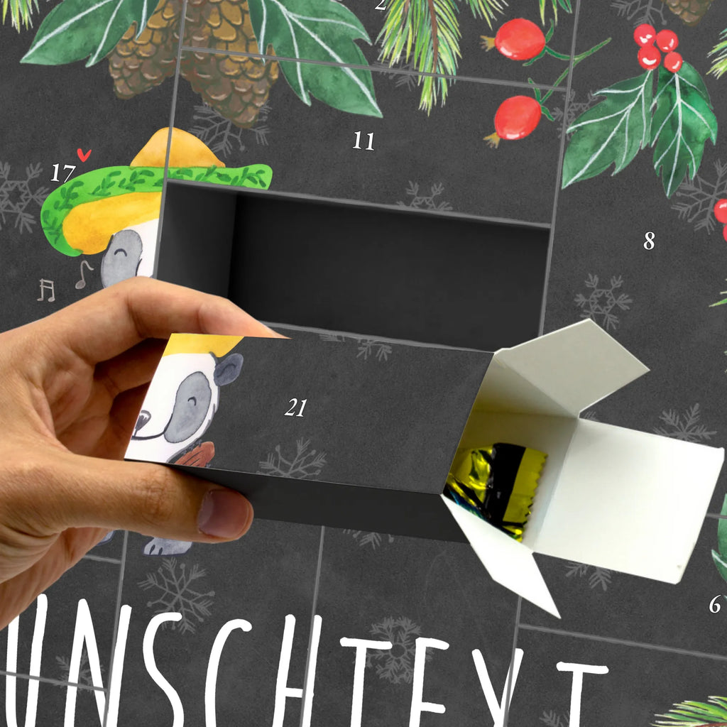 Personalisierter Befüllbarer Adventskalender Panda Vihuela Adventskalender Zum Selbst Befüllen, Befüllbarer Adventskalender, Instrumente, Geschenke Musiker, Musikliebhaber, Panda, Vihuela, Spanien, Laute, Akustik, Zupfinstrument