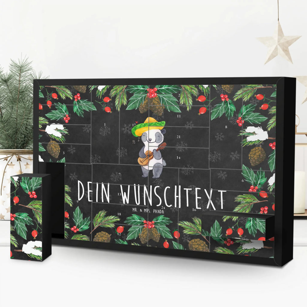 Personalisierter Befüllbarer Adventskalender Panda Vihuela Adventskalender Zum Selbst Befüllen, Befüllbarer Adventskalender, Instrumente, Geschenke Musiker, Musikliebhaber, Panda, Vihuela, Spanien, Laute, Akustik, Zupfinstrument