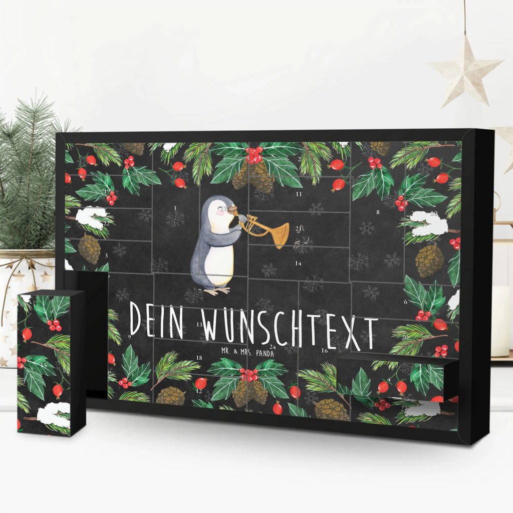 Personalisierter Befüllbarer Adventskalender Pinguin Posaune Befüllbarer Adventskalender, Adventskalender Zum Selbst Befüllen, Instrumente, Geschenke Musiker, Musikliebhaber, Bigband, Pinguin, Blechblasinstrument, Orchester, Klassik, Jazz, Posaune