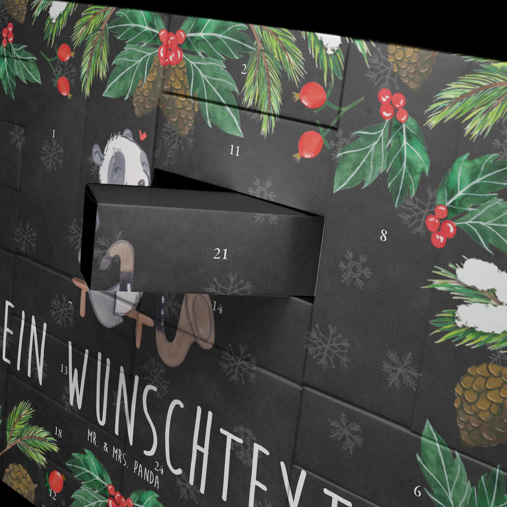 Personalisierter Befüllbarer Adventskalender Panda Bassklarinette Befüllbarer Adventskalender, Adventskalender Zum Selbst Befüllen, Instrumente, Geschenke Musiker, Musikliebhaber, Bassklarinette, Kammermusik, Panda, Orchester, Holzblasinstrument, Klarinette