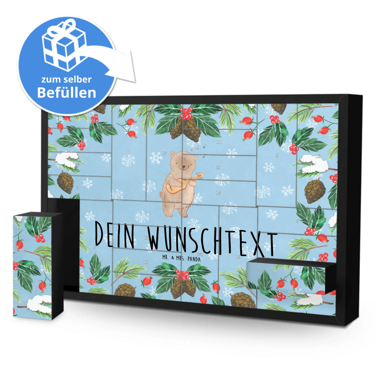 Personalisierter Befüllbarer Adventskalender Bär Gitarre|p:1855610|h:3733b51768a9848e016ae6216031cfd7