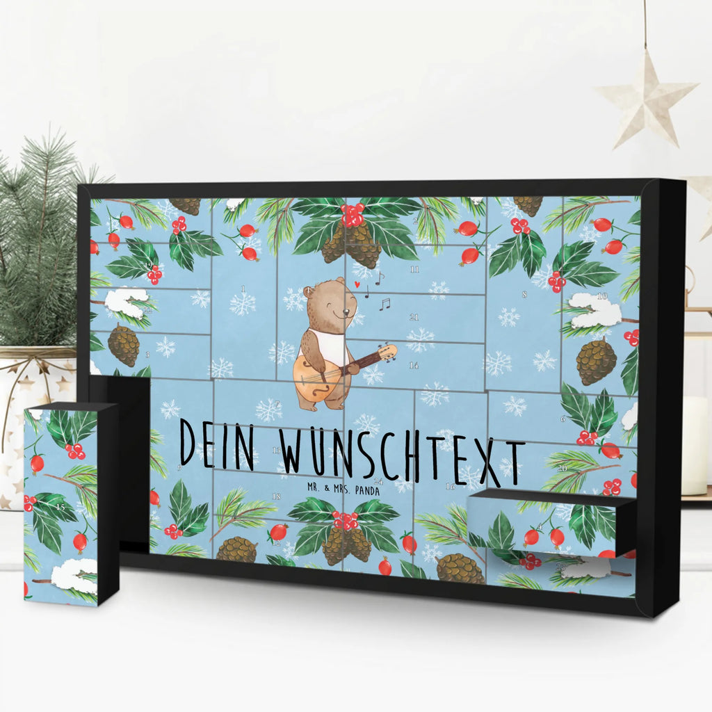 Personalisierter Befüllbarer Adventskalender Bär Mandoline Befüllbarer Adventskalender, Adventskalender Zum Selbst Befüllen, Instrumente, Geschenke Musiker, Musikliebhaber, Barock, Zupfinstrument, Bär, Klassik, Saiteninstrument, Mandoline