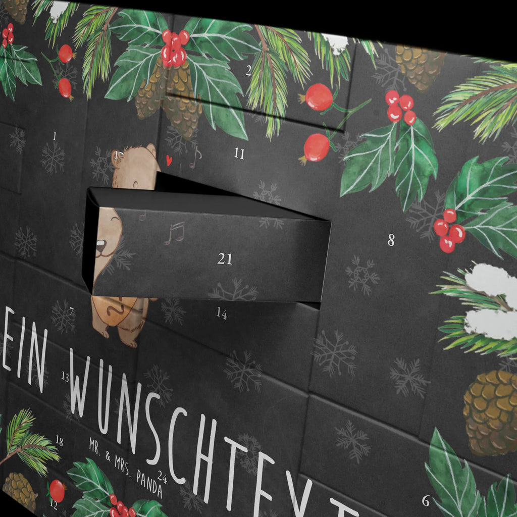Personalisierter Befüllbarer Adventskalender Bär Mandoline Befüllbarer Adventskalender, Adventskalender Zum Selbst Befüllen, Instrumente, Geschenke Musiker, Musikliebhaber, Barock, Zupfinstrument, Bär, Klassik, Saiteninstrument, Mandoline