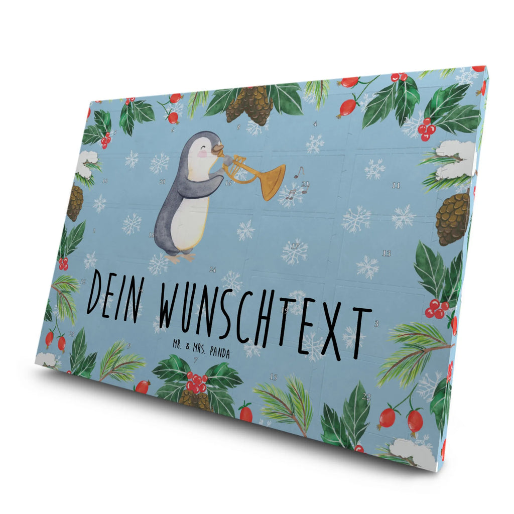  Penguin trombone Personalisierter Tee Adventskalender, Instrumente, Geschenke Musiker, Musikliebhaber, Pinguin, Orchester, Posaune, Jazz, Blechblasinstrument, Bigband, Klassik