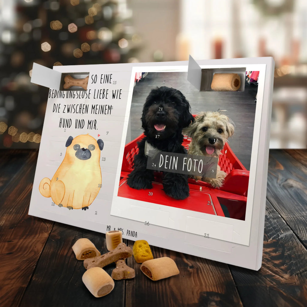 Personalisierter Hunde Foto Adventskalender Mops Personalisierter Hunde Foto Adventskalender, Sprüche, Hund, Hunderasse, Hundebesitzer, Hundemotiv, Haustier, Tierliebhaber, Mops, Liebe, Hundeliebe
