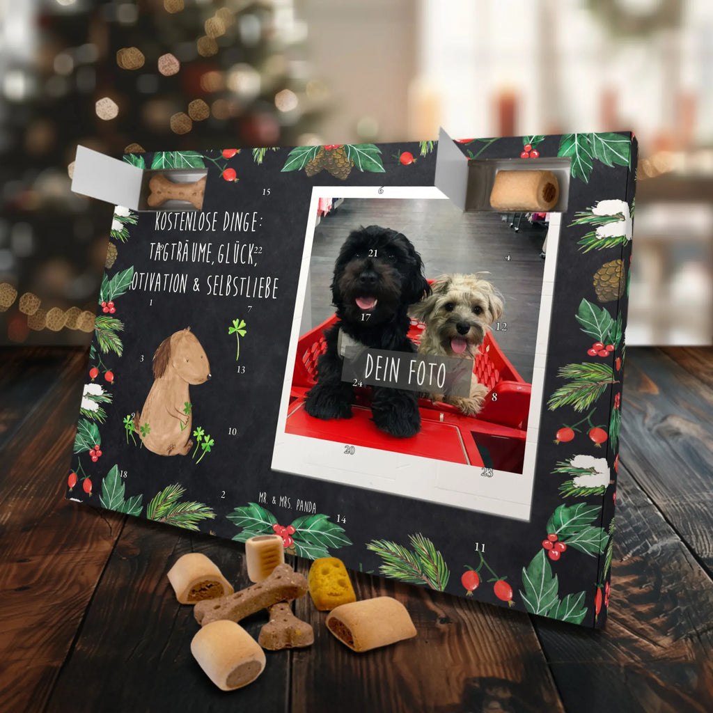Personalisierter Hunde Foto Adventskalender Hund Kleeblatt Personalisierter Hunde Foto Adventskalender, Sprüche, Hund, Hunderasse, Hundebesitzer, Hundemotiv, Haustier, Tierliebhaber, Neuanfang, Kleeblatt, Glücksbringer, Geschenk, Motivation, Glück, Achtsamkeit, Selbstliebe, Tagträume