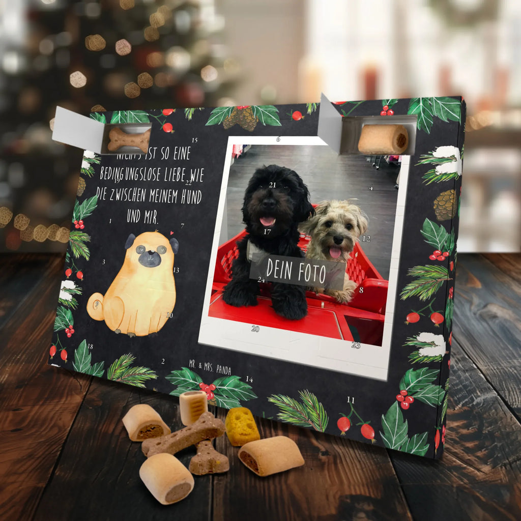 Personalisierter Hunde Foto Adventskalender Mops Personalisierter Hunde Foto Adventskalender, Sprüche, Hund, Hunderasse, Hundebesitzer, Hundemotiv, Haustier, Tierliebhaber, Mops, Liebe, Hundeliebe