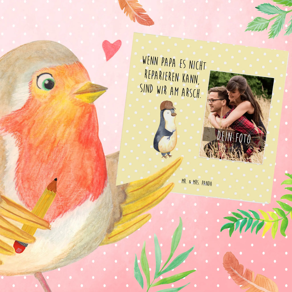 Personalized Photo Deluxe Card If Daddy can't fix it, we're screwed. Personalisierte Foto Grußkarte, Familie, Vatertag, Muttertag, Bruder, Schwester, Mama, Papa, Oma, Opa, Bester Papa der Welt, Vater, Geschenk Papa