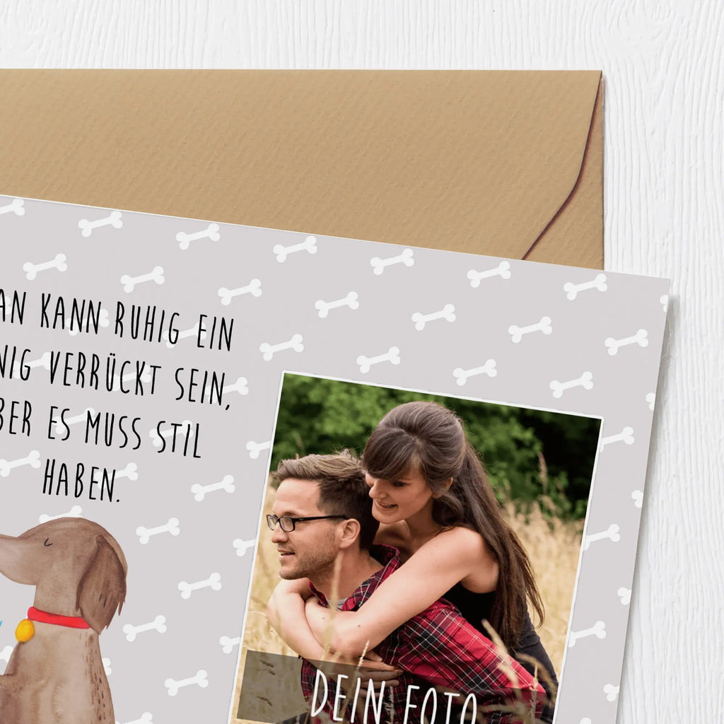 Personalized Photo Deluxe Card Dog flower Personalisierte Foto Grußkarte, Hund, Hundemotiv, Haustier, Hunderasse, Tierliebhaber, Hundebesitzer, Sprüche, Hunde, Frauchen, Hundeliebe