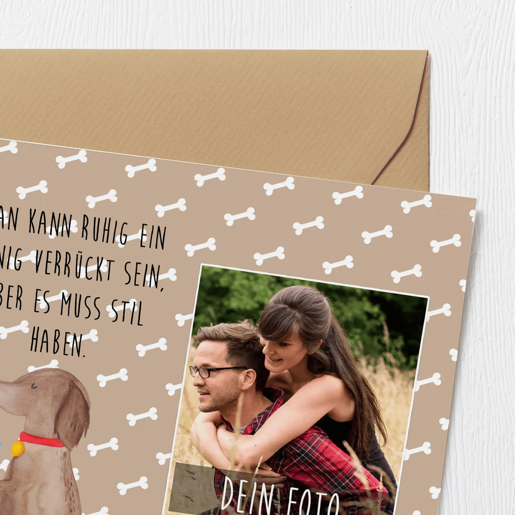 Personalized Photo Deluxe Card Dog flower Personalisierte Foto Grußkarte, Hund, Hundemotiv, Haustier, Hunderasse, Tierliebhaber, Hundebesitzer, Sprüche, Hunde, Frauchen, Hundeliebe