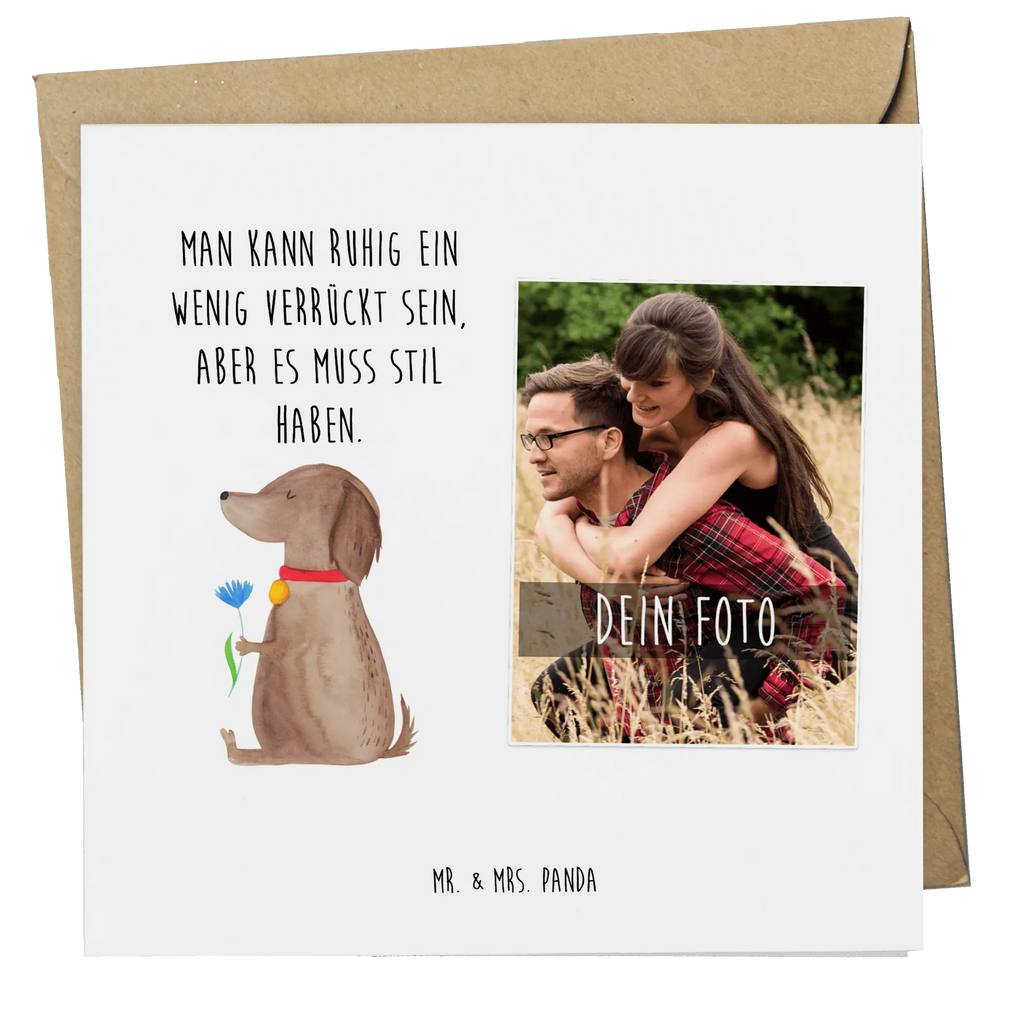 Personalized Photo Deluxe Card Dog flower Personalisierte Foto Grußkarte, Hund, Hundemotiv, Haustier, Hunderasse, Tierliebhaber, Hundebesitzer, Sprüche, Hunde, Frauchen, Hundeliebe