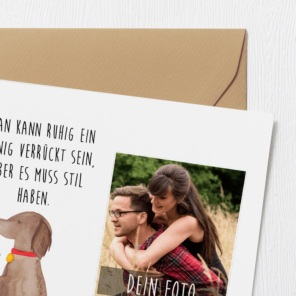 Personalized Photo Deluxe Card Dog flower Personalisierte Foto Grußkarte, Hund, Hundemotiv, Haustier, Hunderasse, Tierliebhaber, Hundebesitzer, Sprüche, Hunde, Frauchen, Hundeliebe