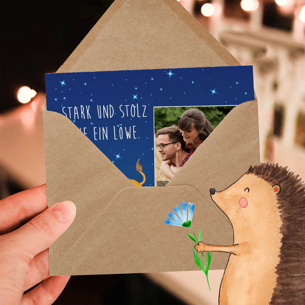 Personalized Photo Deluxe Card Star sign Lion Personalisierte Foto Grußkarte, Tierkreiszeichen, Sternzeichen, Horoskop, Astrologie, Aszendent, Geschenk August, Löwe Geschenk, König der Tiere, Geburtstag Juli, Geschenk Juli, Geburtstag August, Löwe Sternzeichen