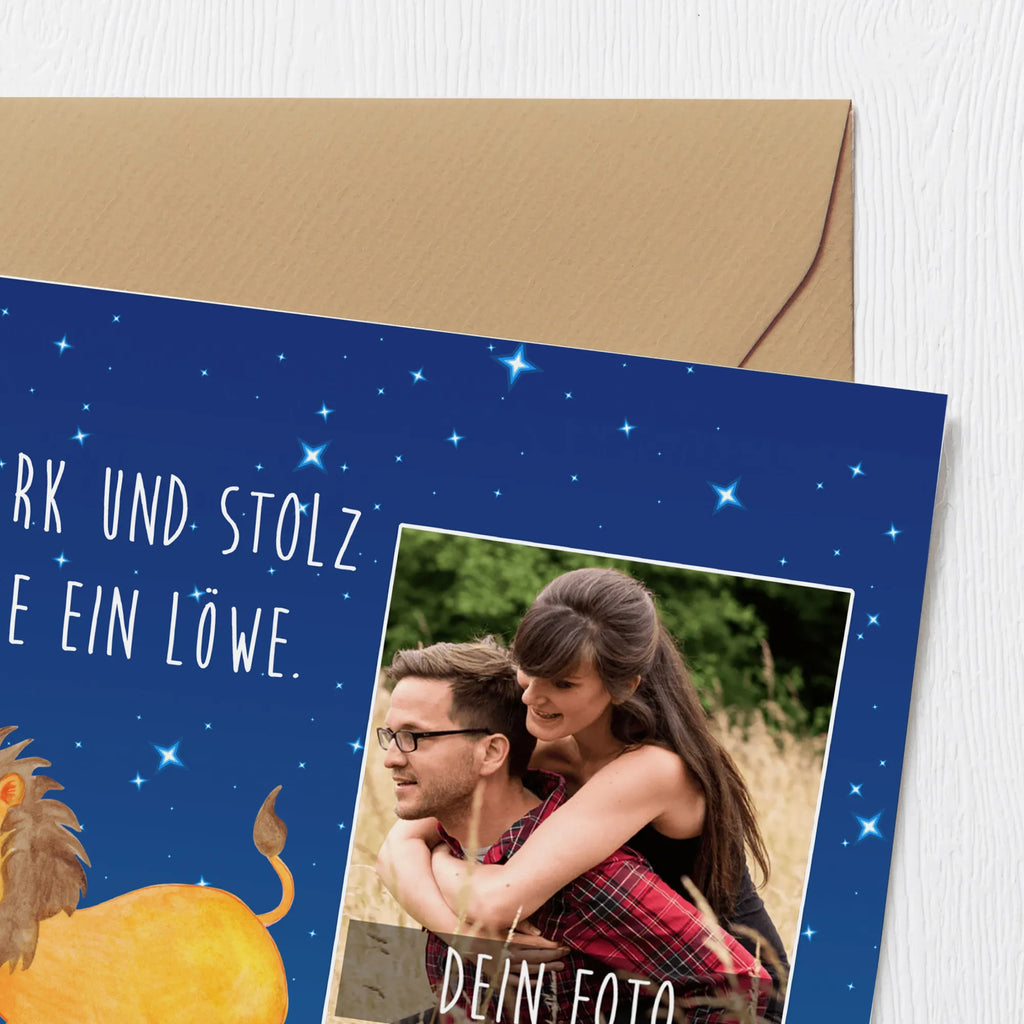 Personalized Photo Deluxe Card Star sign Lion Personalisierte Foto Grußkarte, Tierkreiszeichen, Sternzeichen, Horoskop, Astrologie, Aszendent, Geschenk August, Löwe Geschenk, König der Tiere, Geburtstag Juli, Geschenk Juli, Geburtstag August, Löwe Sternzeichen