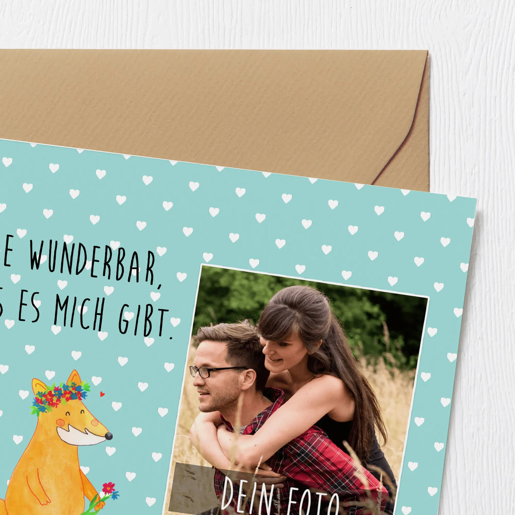 Personalisierte Foto Deluxe Karte Fuchs Blumen Personalisierte Foto Grußkarte, Fuchs, Fuchsmädchen, Selbstliebe, Fox, Freundinnen, ich, Blumen, Motivation, Füchse, Liebe, Freundin, Blumenmädchen, Blume, Freude, Liebesbeweis, mich