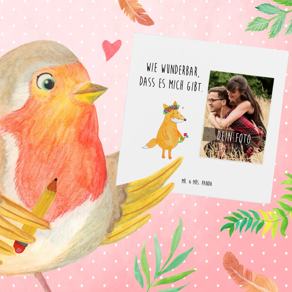 Personalisierte Foto Deluxe Karte Fuchs Blumen Personalisierte Foto Grußkarte, Fuchs, Fuchsmädchen, Selbstliebe, Fox, Freundinnen, ich, Blumen, Motivation, Füchse, Liebe, Freundin, Blumenmädchen, Blume, Freude, Liebesbeweis, mich