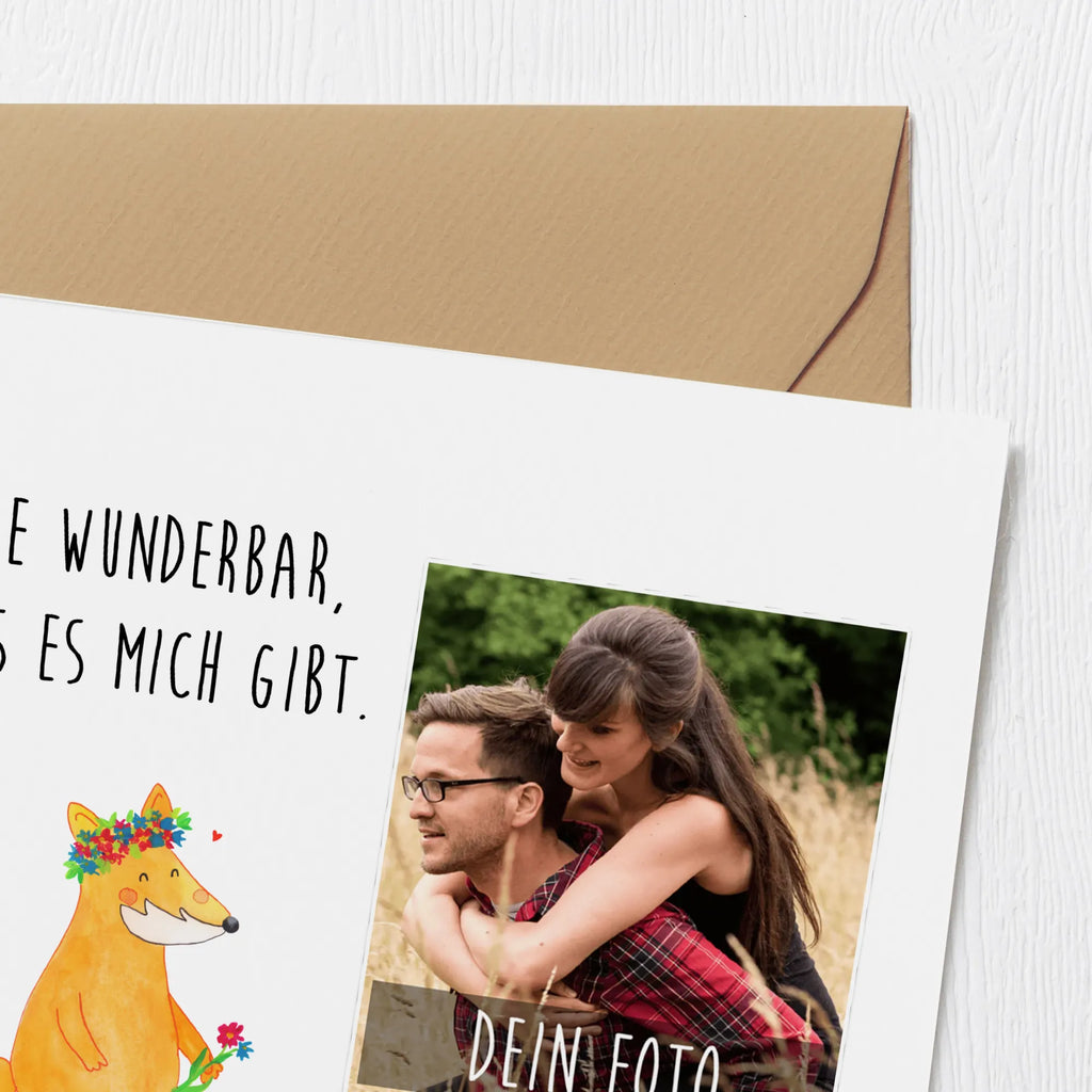 Personalisierte Foto Deluxe Karte Fuchs Blumen Personalisierte Foto Grußkarte, Fuchs, Fuchsmädchen, Selbstliebe, Fox, Freundinnen, ich, Blumen, Motivation, Füchse, Liebe, Freundin, Blumenmädchen, Blume, Freude, Liebesbeweis, mich