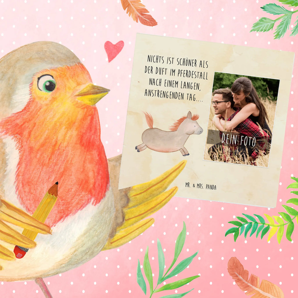 Personalisierte Foto Deluxe Karte Pferd Springen Personalisierte Foto Grußkarte, Bauernhof, Hoftiere, Landwirt, Landwirtin, Pferdebesitzer, Pony, Pferdestall, Pferd, reiten, ausreiten, Pferde, Stall