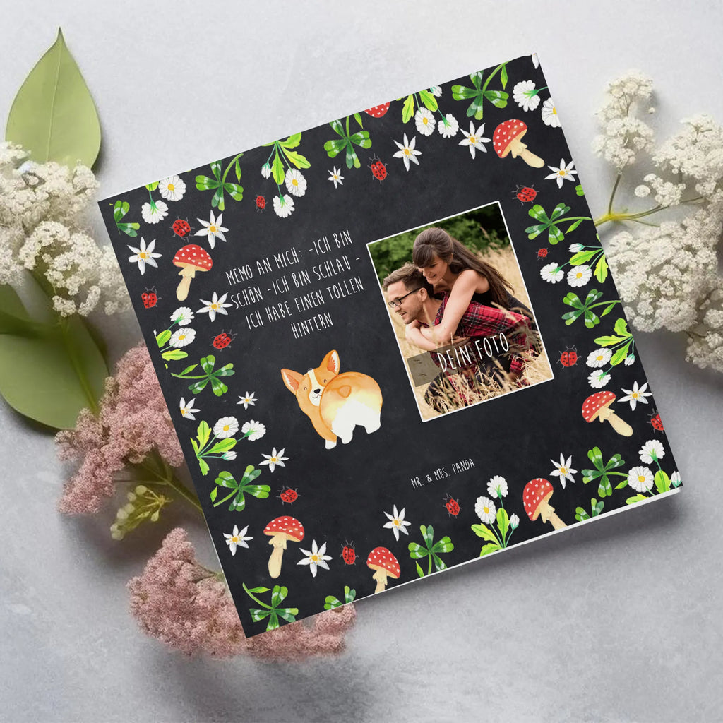 Personalized Photo Deluxe Card corgi buttocks Personalisierte Foto Grußkarte, Hund, Hundemotiv, Haustier, Hunderasse, Tierliebhaber, Hundebesitzer, Sprüche, Corgie, Motivation, Spruch, Selbstliebe, Hundeliebe