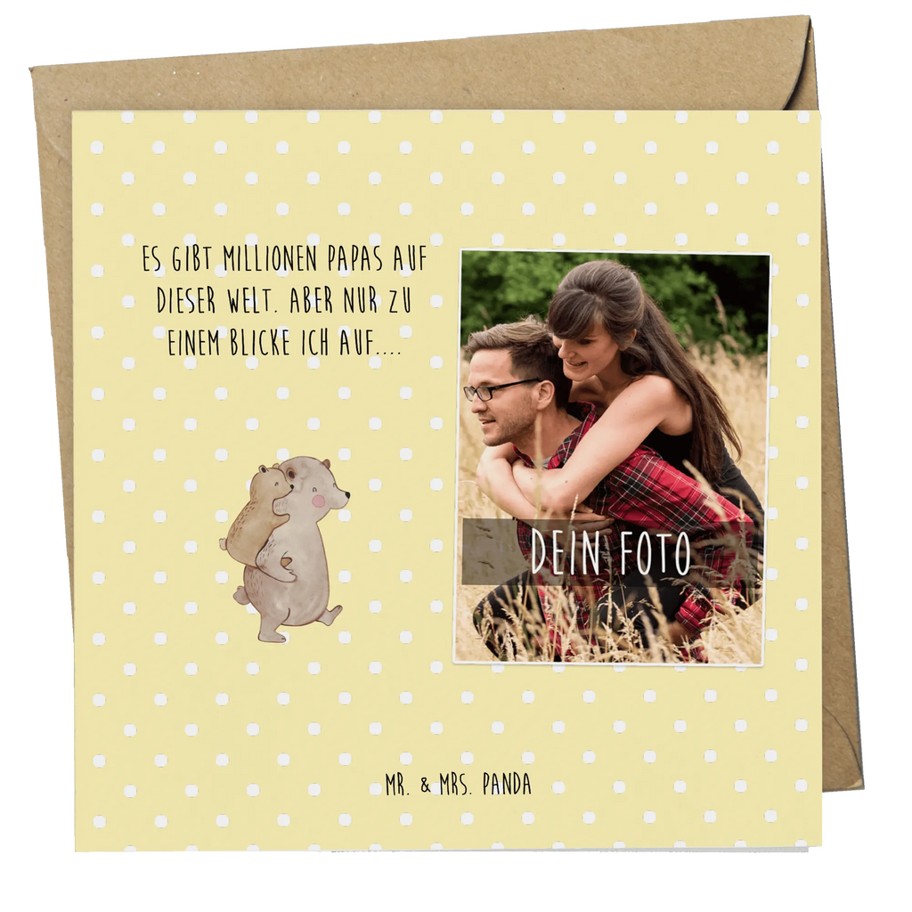Personalisierte Foto Deluxe Karte Papa Bär Personalisierte Foto Grußkarte, Familie, Vatertag, Muttertag, Bruder, Schwester, Mama, Papa, Oma, Opa, Geschenk, Onkel, Papi, Vater, Geburtstag, Vati