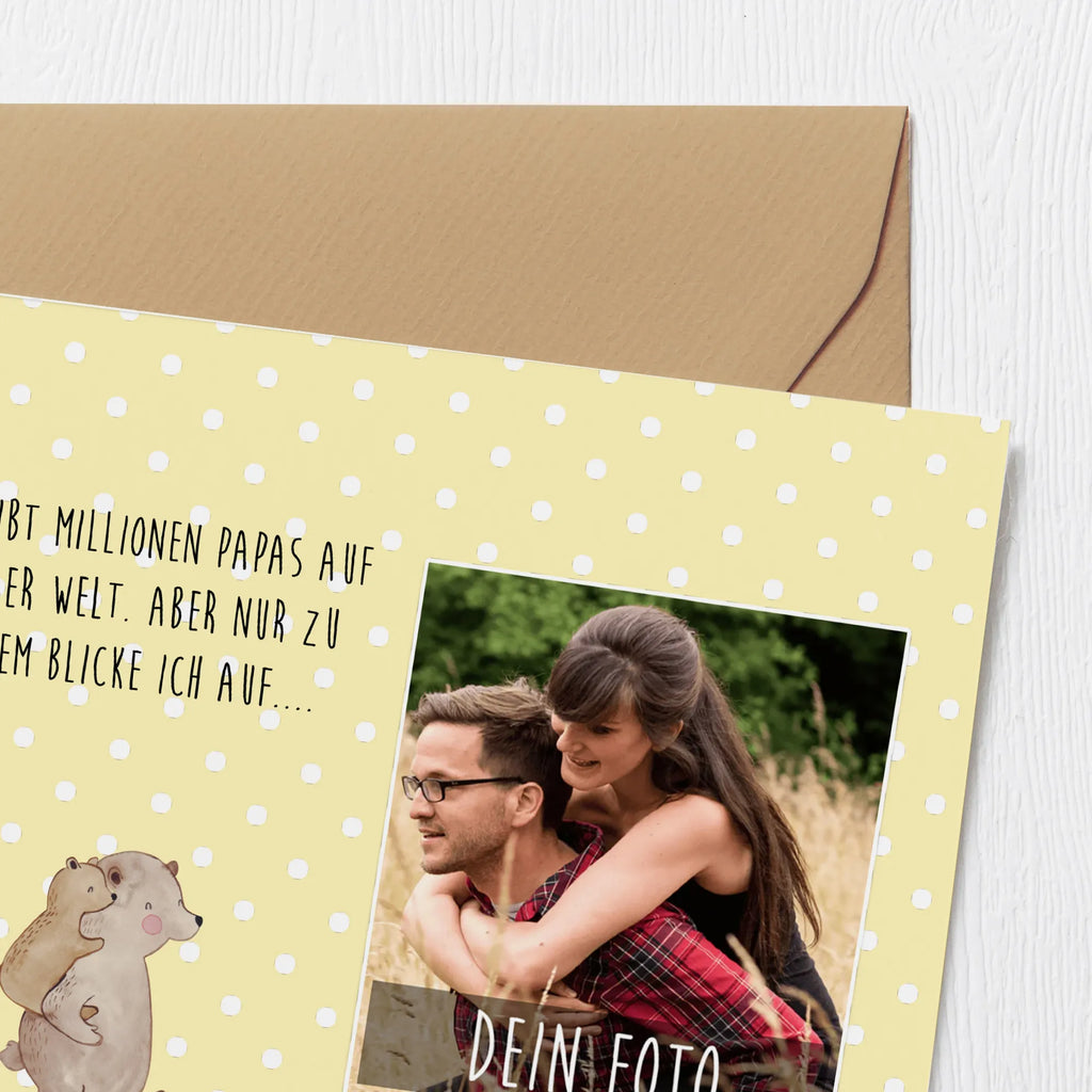 Personalisierte Foto Deluxe Karte Papa Bär Personalisierte Foto Grußkarte, Familie, Vatertag, Muttertag, Bruder, Schwester, Mama, Papa, Oma, Opa, Geschenk, Onkel, Papi, Vater, Geburtstag, Vati