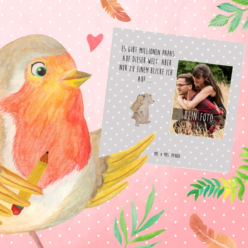 Personalisierte Foto Deluxe Karte Papa Bär Personalisierte Foto Grußkarte, Familie, Vatertag, Muttertag, Bruder, Schwester, Mama, Papa, Oma, Opa, Geschenk, Onkel, Papi, Vater, Geburtstag, Vati